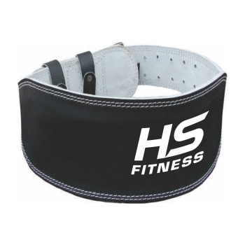 HS Fitness Premium 15cm Leather Weightlifting Belt