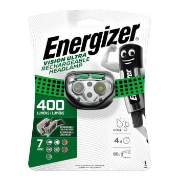 Energizer Vision Rechargeable Headlight 400 Lumens