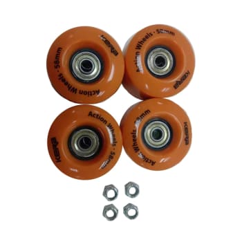 Kerb Jnr Quad Skate Spare Wheel and Bearing Set 58x32mm