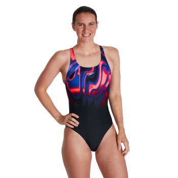 Speedo Women&#039;s Placement Digital Powerback 1 Piece