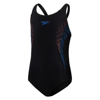 Speedo Girls Plastisol Placement Muscleback 1 Piece