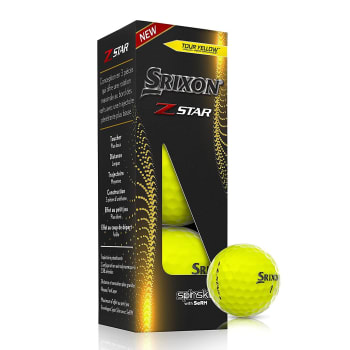 Srixon Z-Star 8 Yellow Golf Balls - 3 Ball Pack