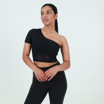 OTG Women&#039;s Off The Shoulder Mesh Crop