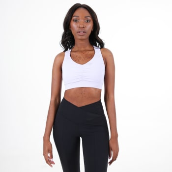 OTG Women&#039;s Zeal Rib Ruched Crop Top