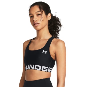 Under Armour HeatGear® Armour High Sports Bra Women - White/Jet Gray