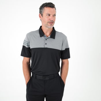 adidas Mens Golf 3Stripe Polo