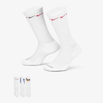 Nike Everyday Cushioned Printed Crew 3-Pack White Socks