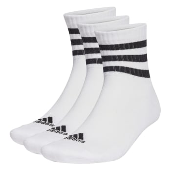 adidas 3 Stripe Cushioned 3-Pack Ankle Socks
