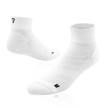 Versus White Active Quarter Length Socks