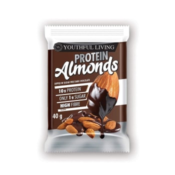 Youthful Living Dark Chocolate Protein Almonds 40g