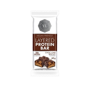 Youthful Living Choc Chip Biscuit Protein Layered bar 60g