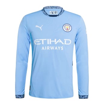 Man City Men&#039;s Home 24/25 Long Sleeve Soccer Jersey