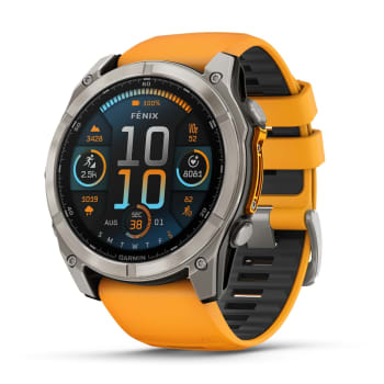 Garmin Fenix 8 51mm AMOLED Sapphire Multisport Smartwatch - Titanium/orange