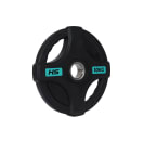 HS Fitness 10kg Olympic Rubber Coated Grip Plate, product, thumbnail for image variation 2