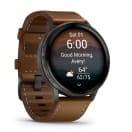 Garmin Venu 4 45mm Premium GPS Smartwatch + Leather Strap - Black, product, thumbnail for image variation 9