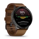 Garmin Venu 4 45mm Premium GPS Smartwatch + Leather Strap - Black, product, thumbnail for image variation 10