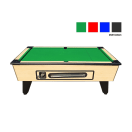 Elite Slate Coin Pool Table (Maple), product, thumbnail for image variation 1