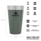 Stanley Adventure Stacking Beer Pint 470ml - Hammertone Green, product, thumbnail for image variation 3