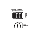 OZtrail Genesis 4V Dome Tent Awning Poles Excluded, product, thumbnail for image variation 3