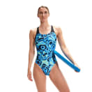 Speedo Women's Allover Digital Powerback 1 Piece, product, thumbnail for image variation 2