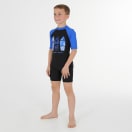 Second Skins Boys Waves Short Sleeve Sunsuit, product, thumbnail for image variation 3