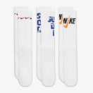 Nike Everyday Cushioned Printed Crew 3-Pack White Socks, product, thumbnail for image variation 3