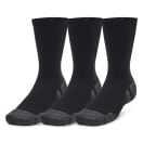 Under Armour 3-Pack Performance Crew Black Socks, product, thumbnail for image variation 1