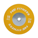 HS Fitness 15kg Pro Bumper Plate, product, thumbnail for image variation 1