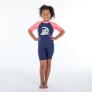 Second Skins Girls Unicorn Catch A Wave Short Sleeve Sunsuit, product, thumbnail for image variation 1