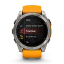 Garmin Fenix 8 51mm AMOLED Sapphire Multisport Smartwatch - Titanium/orange, product, thumbnail for image variation 3