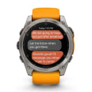 Garmin Fenix 8 51mm AMOLED Sapphire Multisport Smartwatch - Titanium/orange, product, thumbnail for image variation 5