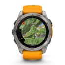 Garmin Fenix 8 51mm AMOLED Sapphire Multisport Smartwatch - Titanium/orange, product, thumbnail for image variation 7