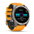 Garmin Fenix 8 51mm AMOLED Sapphire Multisport Smartwatch - Titanium/orange, product, thumbnail for image variation 10