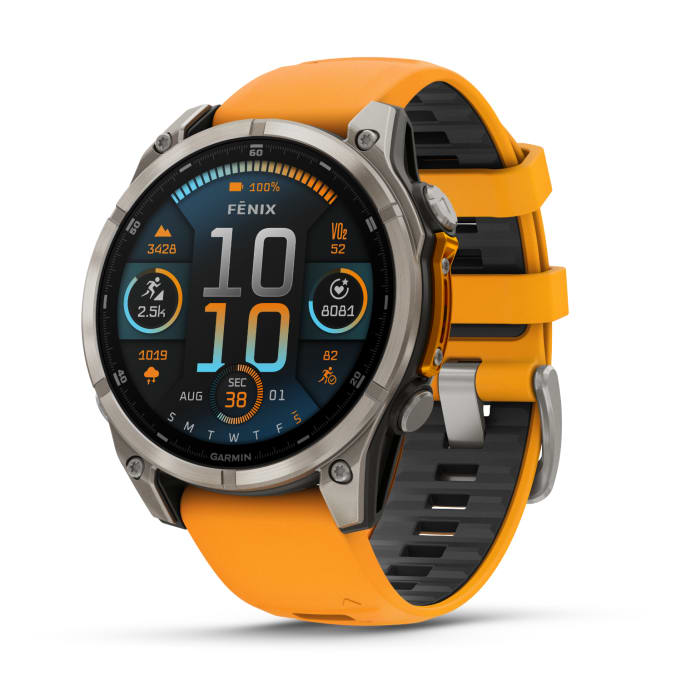 クライマー Garmin Fenix 8 47mm AMOLED Sapphire Multisport Smartwatch