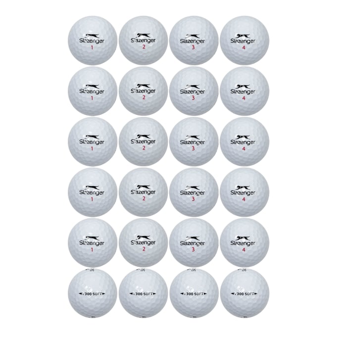 Slazenger V Series Soft 24 Pack Golf Balls | by Slazenger | Price