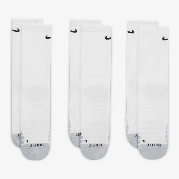 Nike Everyday Max Cushioned Crew 3-Pack White Socks, product, variation 2