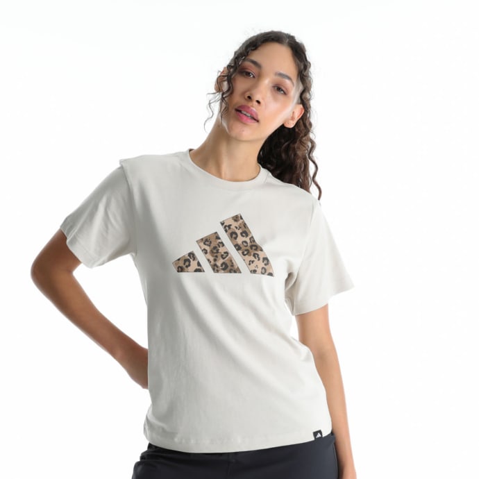 adidas Women&#039;s Big Logo Animal Tee, product, variation 1
