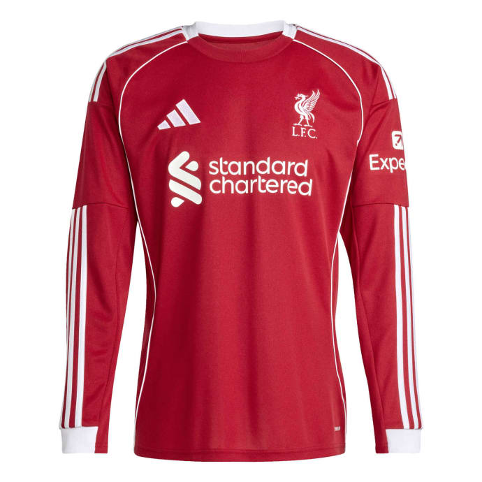 Liverpool Men&#039;s Home 25/26 Long Sleeve Soccer Jersey, product, variation 1