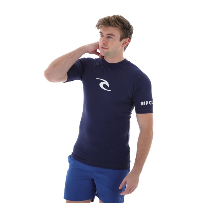 Rip Curl Men&#039;s Wave Icon Short Sleeve Rashvest, product, variation 3