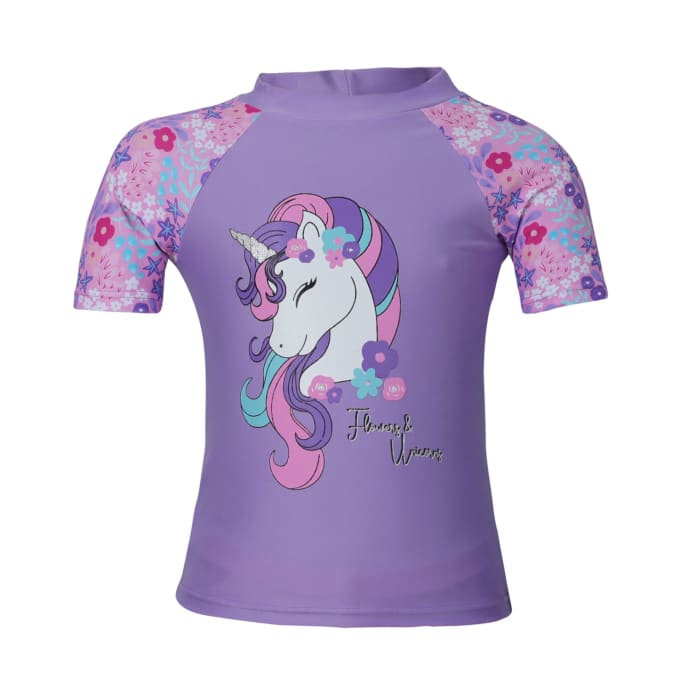 Girls Unicorn SS Rashvest Set, product, variation 2