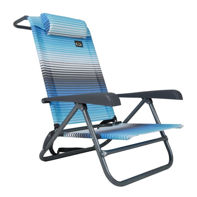 Desert Rock Steel Recliner Beach Chair, product, variation 1