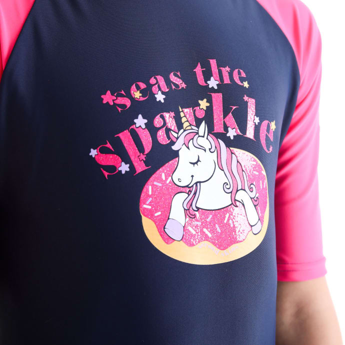 Second Skins Girls Seas The Sparkle SS Sunsuit, product, variation 5