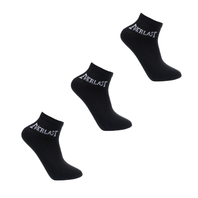 Everlast Jnr 3Pack Quarter Socks, product, variation 1