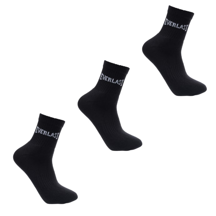 Everlast Mens 3Pack Quarter Socks, product, variation 1