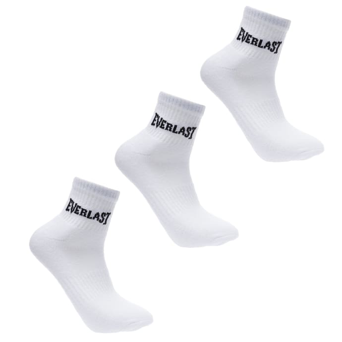 Everlast Womens 3Pack Quarter Socks, product, variation 1