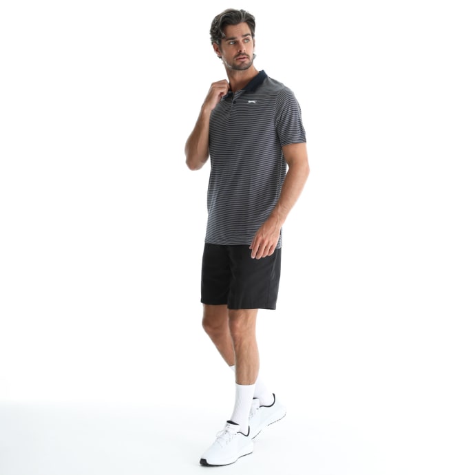 Slazenger Men&#039;s Golf Micro Stripe Polo, product, variation 2