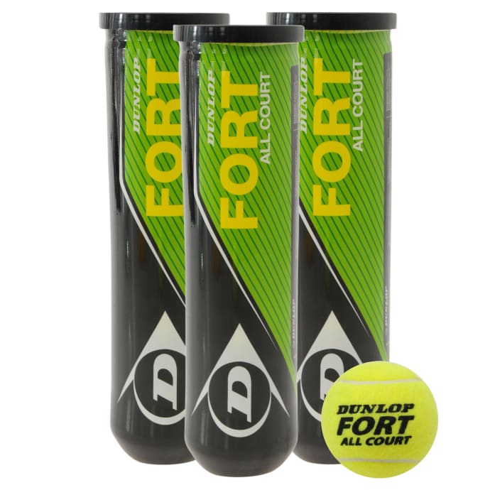 Dunlop Fort Tennis Balls (3 x 4-ball Tin), product, variation 1