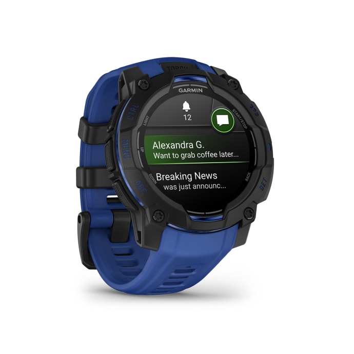 Garmin Instinct 3 45mm Amoled - Black/Blue, product, variation 3