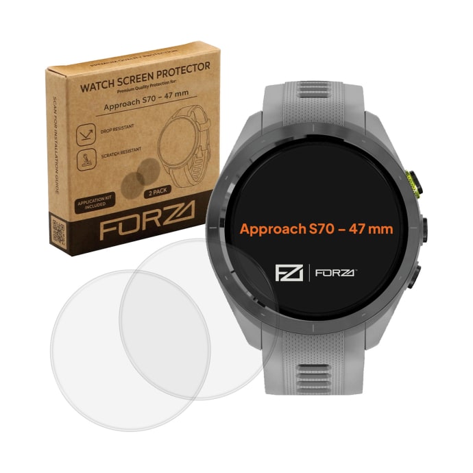 FORZA Tempered Glass Screen Protector for Approach S70 47 mm (2 Pack), product, variation 1