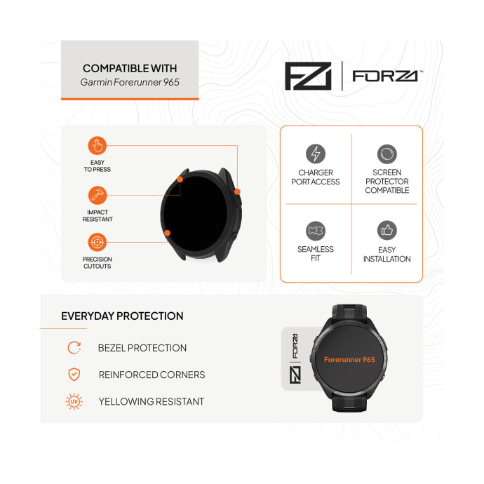 FORZA Bumper Watch Case for Garmin Forerunner 965, product, variation 2